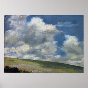Constable - Scene On The Downs Near Brighton Poster