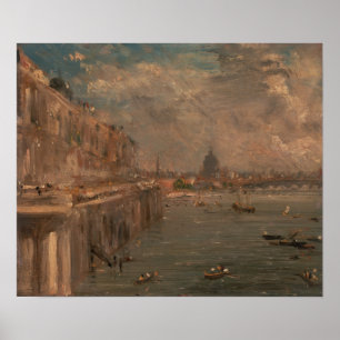 Constable - Somerset House Terrace From Waterloo  Poster