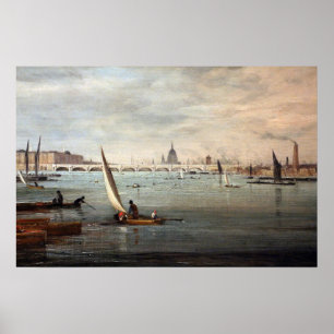 Constable - The Waterloo Bridge 1820 Poster