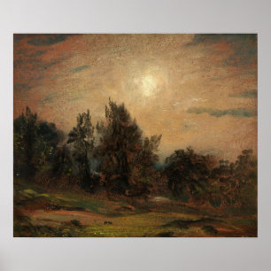 Constable - Trees On Hampstead Heath Poster