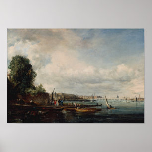 Constable - Waterloo Bridge Poster