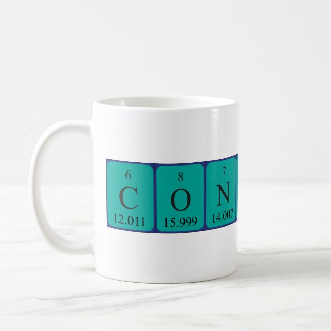 Constança periodic table name mug (Left)