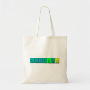 Constança periodic table name tote bag