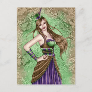 Constance - Steampunk Postcard