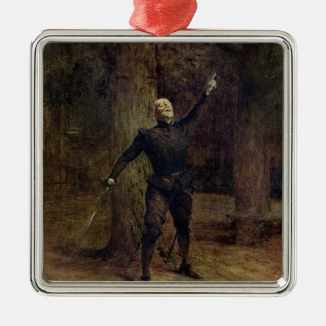 Constant Coquelin  as Cyrano de Bergerac Metal Tree Decoration (Front)