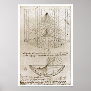 Constant & Parabolic Curvatures, Leonardo da Vinci Poster