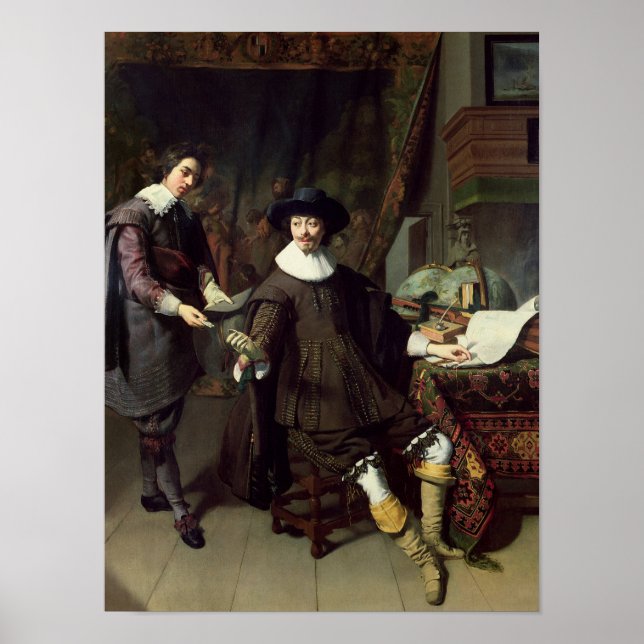 Constantijn Huygens  and his clerk, 1627 Poster (Front)