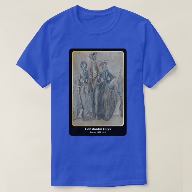 Constantin Guys French 1805 1892 classical art T-Shirt (Design Front)