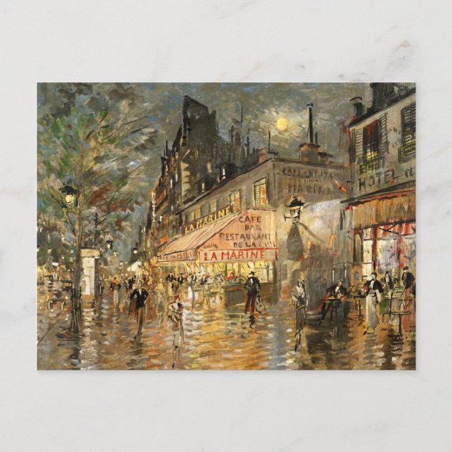 Constantin Korovin: Cafe La Marine, Paris Postcard (Front)