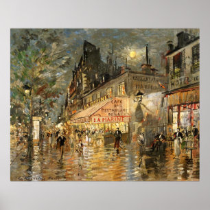 Constantin Korovin: Cafe La Marine, Paris Poster