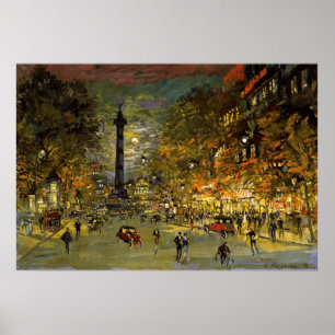 Constantin Korovin: The Square of Bastille, Paris Poster