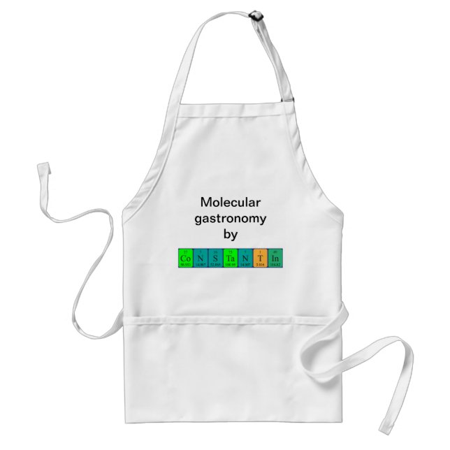 Constantin periodic table name apron (Front)