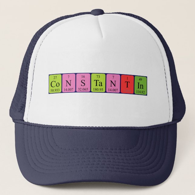 Constantin periodic table name hat (Front)