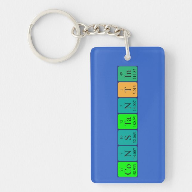 Constantin periodic table name keyring (Front)