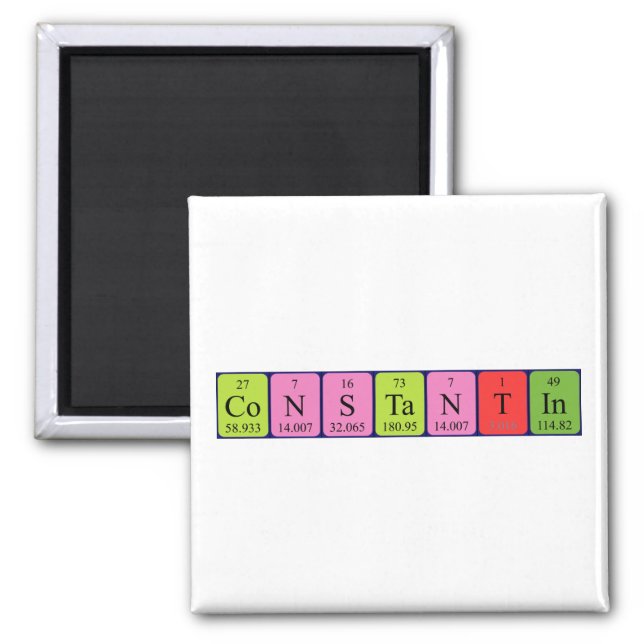 Constantin periodic table name magnet (Front)