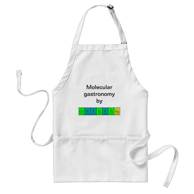 Constantina periodic table name apron (Front)