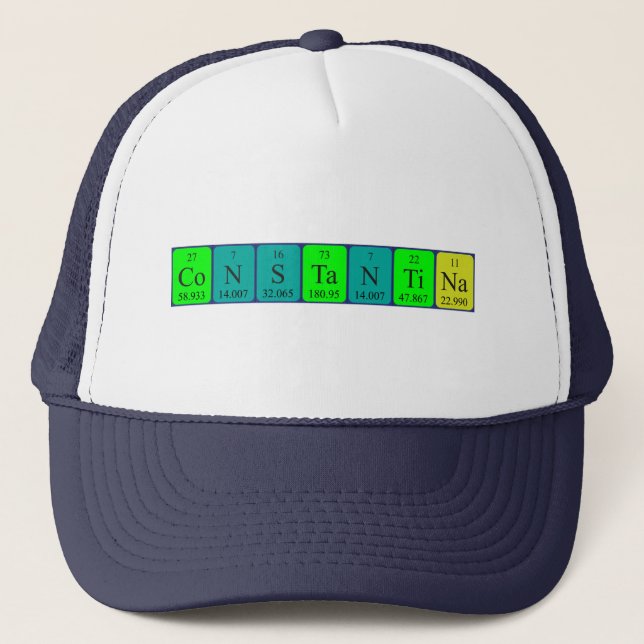 Constantina periodic table name hat (Front)