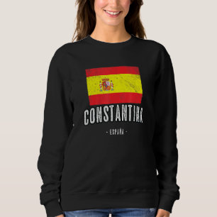 Constantina Spain Es Flag City Bandera Ropa Sweatshirt
