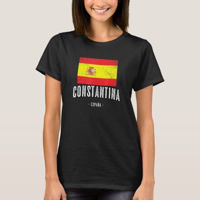 Constantina Spain Es Flag City Bandera Ropa T-Shirt (Front)