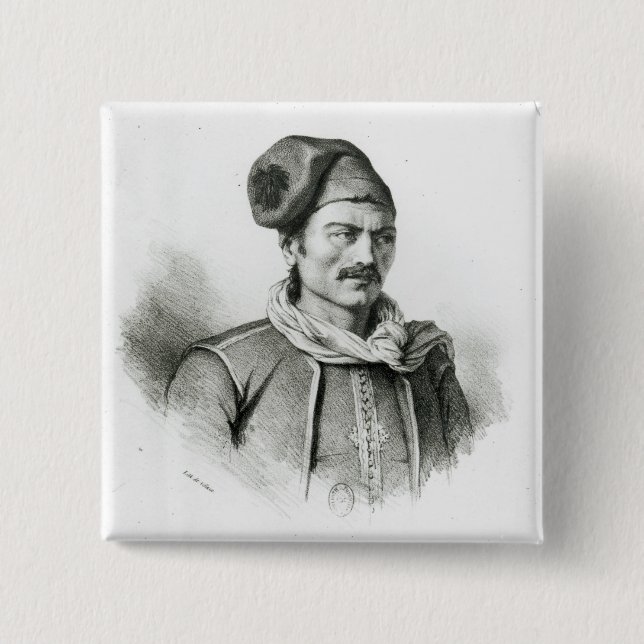 Constantine Kanaris 15 Cm Square Badge (Front)