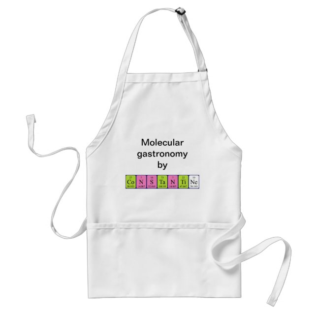 Constantine periodic table name apron (Front)