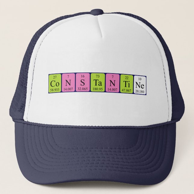 Constantine periodic table name hat (Front)