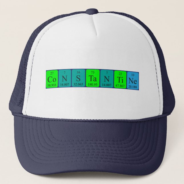 Constantine periodic table name hat (Front)