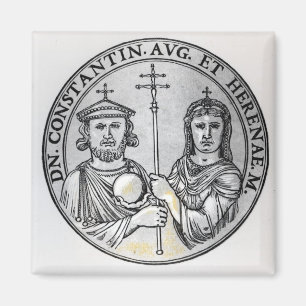 Constantine VI  and his Mother Irene Magnet