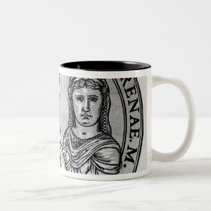 Constantine VI  and his Mother Irene Two-Tone Coffee Mug