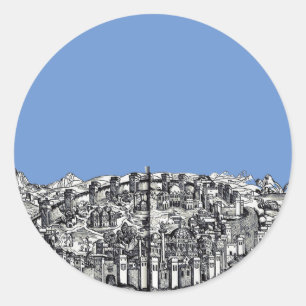 Constantinople capital of the Roman Empire Classic Round Sticker