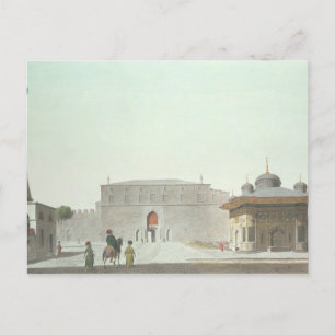 Constantinople: Haghia Sophia Square showing the f Postcard