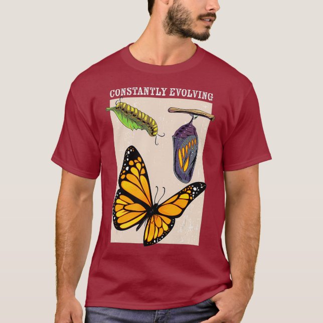 Constantly Evolving Monarch Butterfly Entomology T-Shirt (Front)