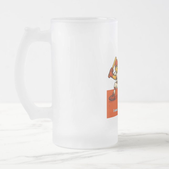 Constantly get strikes in 1! frosted glass beer mug (Left)