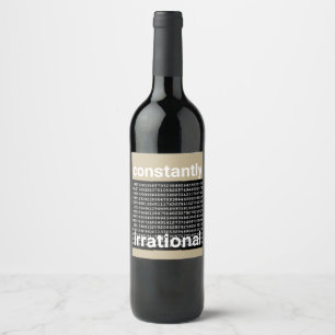 Constantly Irrational Wine Label