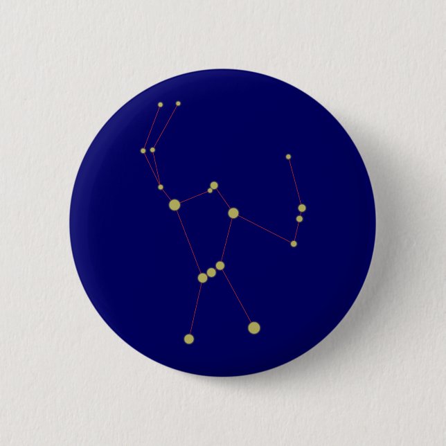 constellation 6 cm round badge (Front)