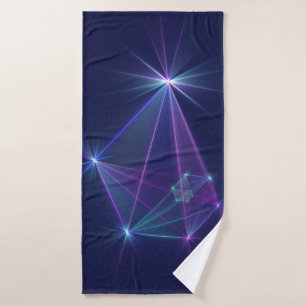 Constellation, Abstract Fantasy Fractal Art Bath Towel
