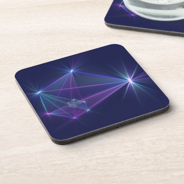 Constellation, Abstract Fantasy Fractal Art Coaster (Left Side)