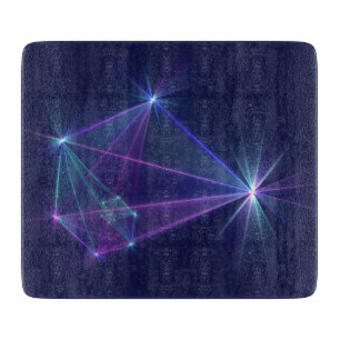 Constellation, Abstract Fantasy Fractal Art Cutting Board