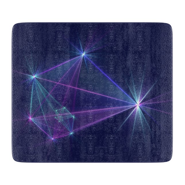 Constellation, Abstract Fantasy Fractal Art Cutting Board (Front)