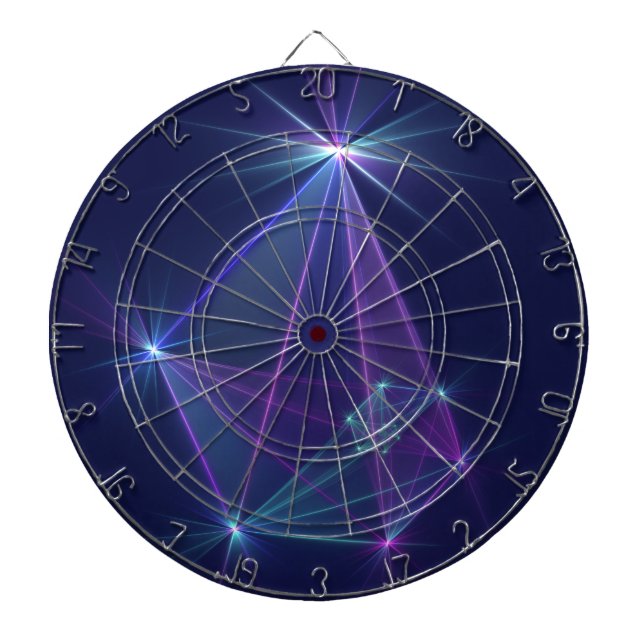 Constellation, Abstract Fantasy Fractal Art Dartboard (Front)