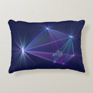 Constellation, Abstract Fantasy Fractal Art Decorative Cushion