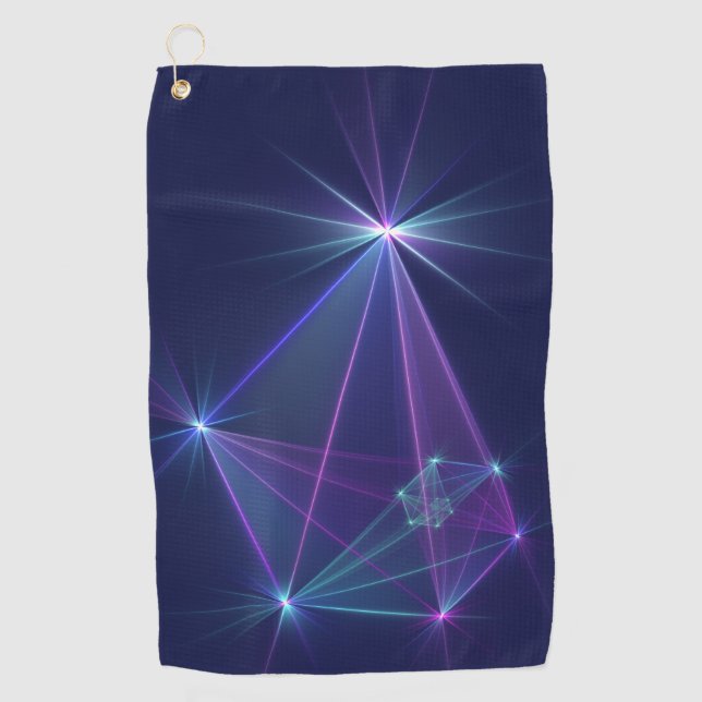 Constellation, Abstract Fantasy Fractal Art Golf Towel (Front)