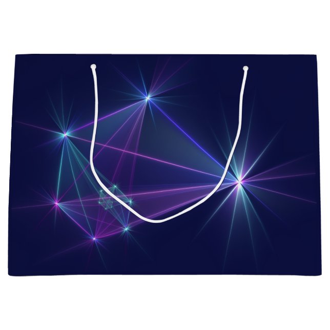 Constellation, Abstract Fantasy Fractal Art Large Gift Bag (Front)