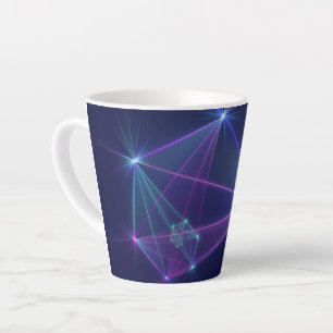 Constellation, Abstract Fantasy Fractal Art Latte Mug