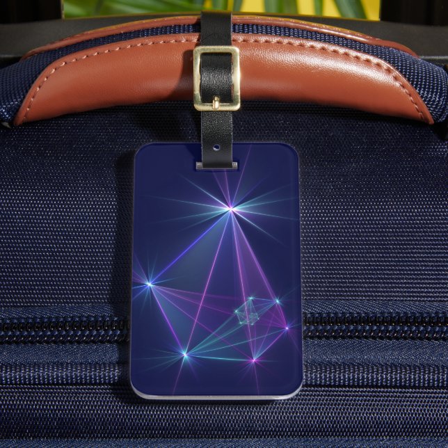 Constellation, Abstract Fantasy Fractal Art Luggage Tag (Front Insitu 2)