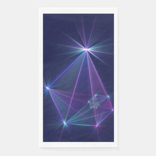 Constellation, Abstract Fantasy Fractal Art Napkin (Front)