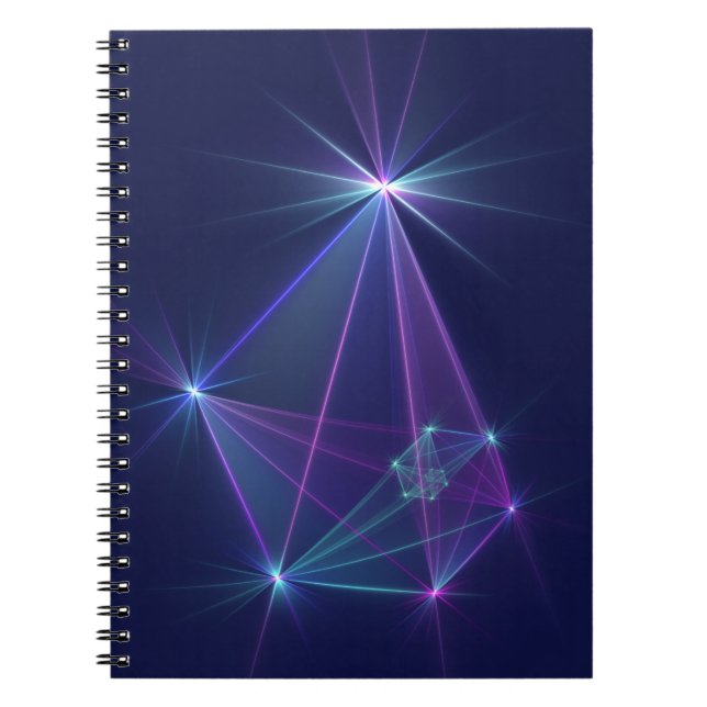 Constellation, Abstract Fantasy Fractal Art Notebook (Front)