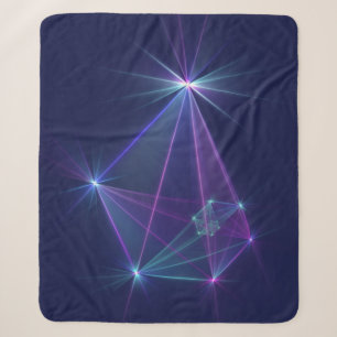 Constellation, Abstract Fantasy Fractal Art Sherpa Blanket