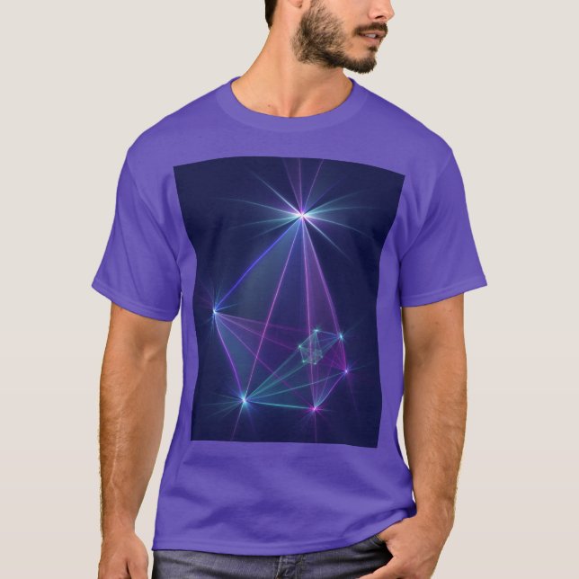 Constellation, Abstract Fantasy Fractal Art T-Shirt (Front)