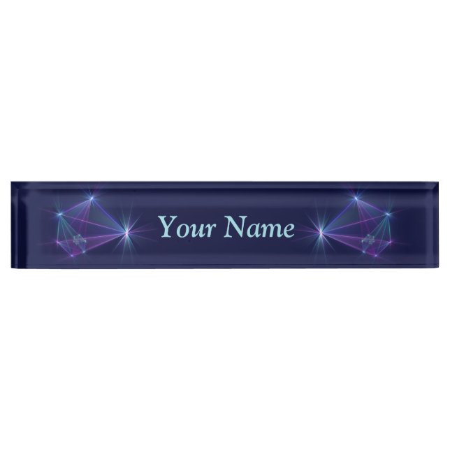 Constellation, Abstract Fantasy Fractal Art Text Nameplate (Front)